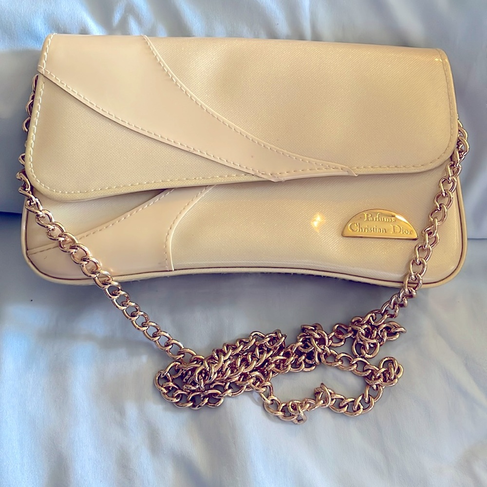 Vintage Christian Dior Parfums Cosmetic Pouch With Sling Insert - Picture 1 of 10